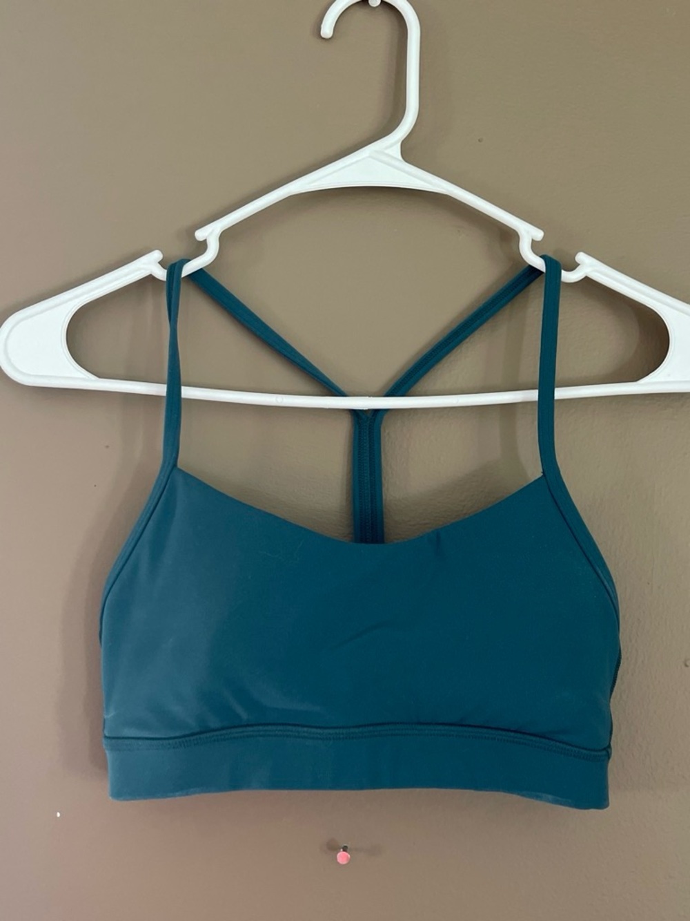 Lululemon Teal Strappy Sports Bra for Women, size XS